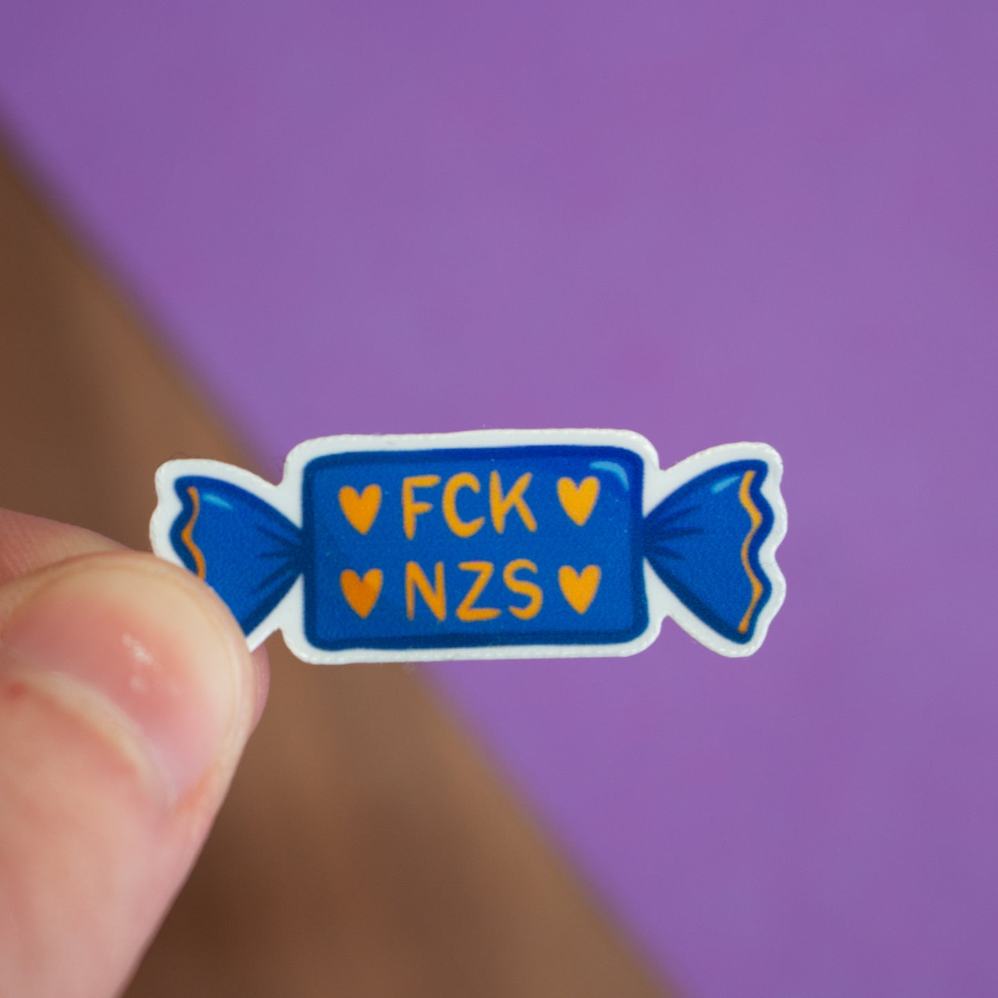 9er Set Süßigkeiten gegen Rechts Sticker