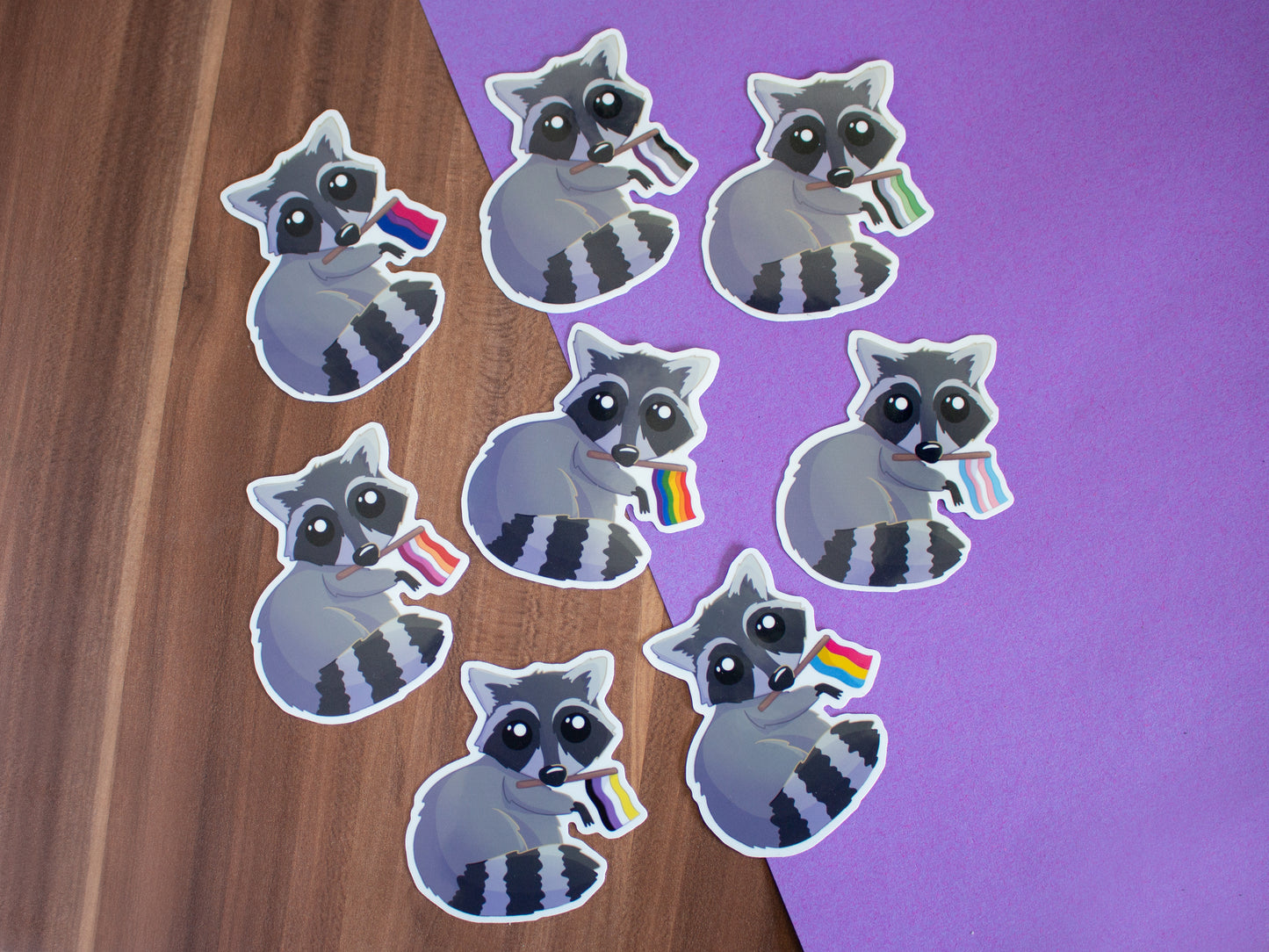 Queerer Waschbär Sticker