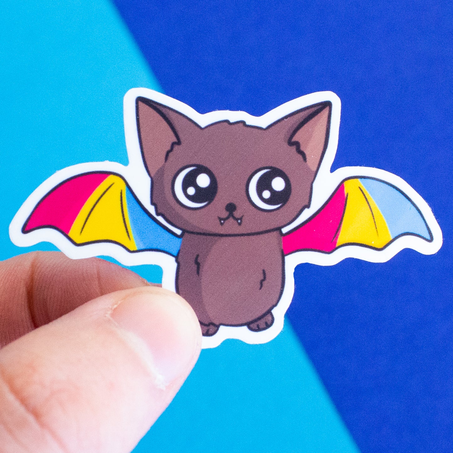 Fledermaus mit Pride-Flügeln Sticker