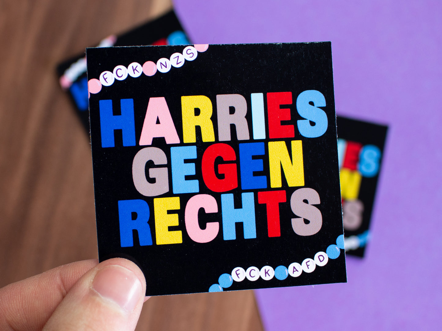 Harries gegen Rechts Sticker Set